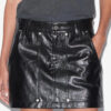 Anais Short Leather Style Skirt