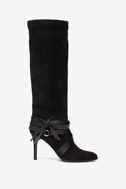 Analui Supple Suede Leather Boots Analui Supple Suede Leather Boots