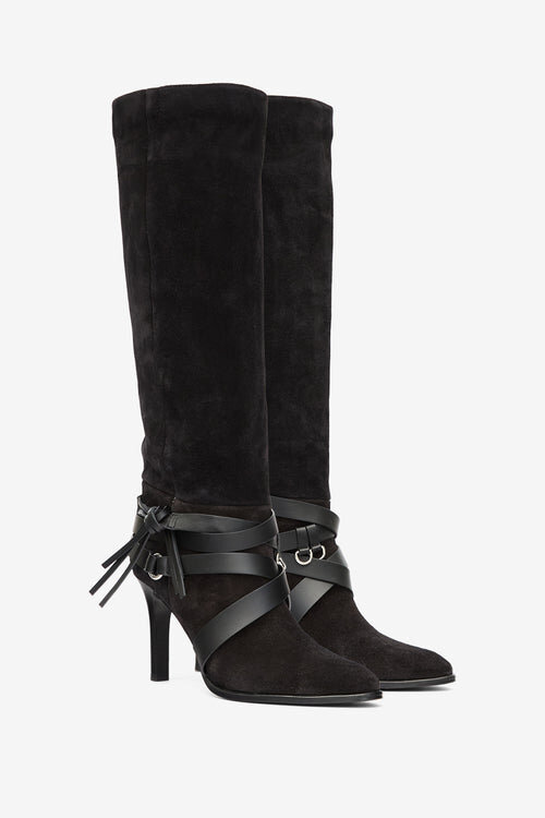 Analui Supple Suede Leather Boots Analui Supple Suede Leather Boots