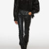 Aneli Lambskin Leather Jacket with Pockets Aneli Lambskin Leather Jacket with Pockets