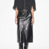 Angele Leather Style Midi Skirt Angele Leather Style Midi Skirt