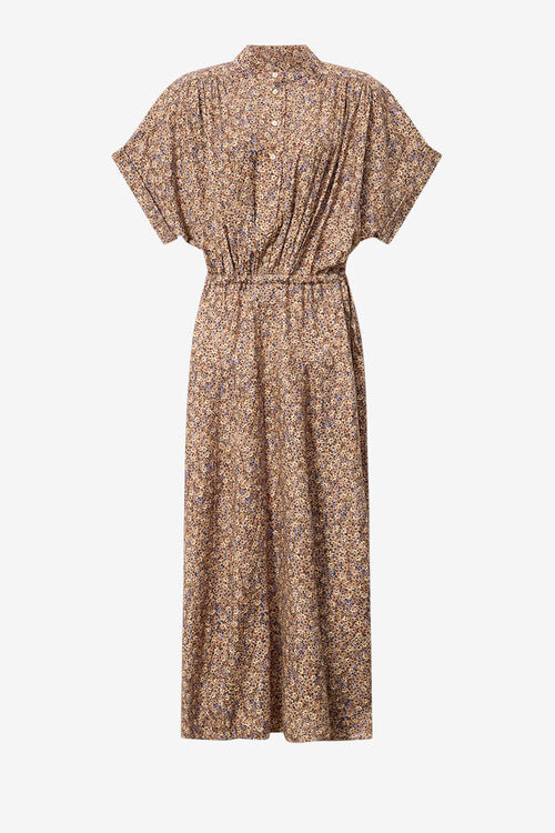 Ansley Long Floral Silk Jacquard Dress Ansley Long Floral Silk Jacquard Dress