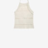 Araliane Open Back Macramé Knit Sweater Araliane Open Back Macramé Knit Sweater