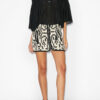 Arono Short Skirt in Coton Jacquard