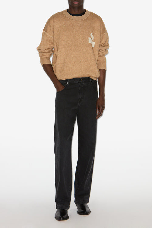 Atley Cotton and Wool Sweater with Logo Atley Cotton and Wool Sweater with Logo