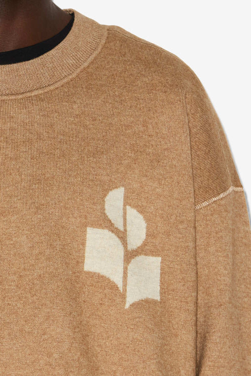 Atley Cotton and Wool Sweater with Logo Atley Cotton and Wool Sweater with Logo