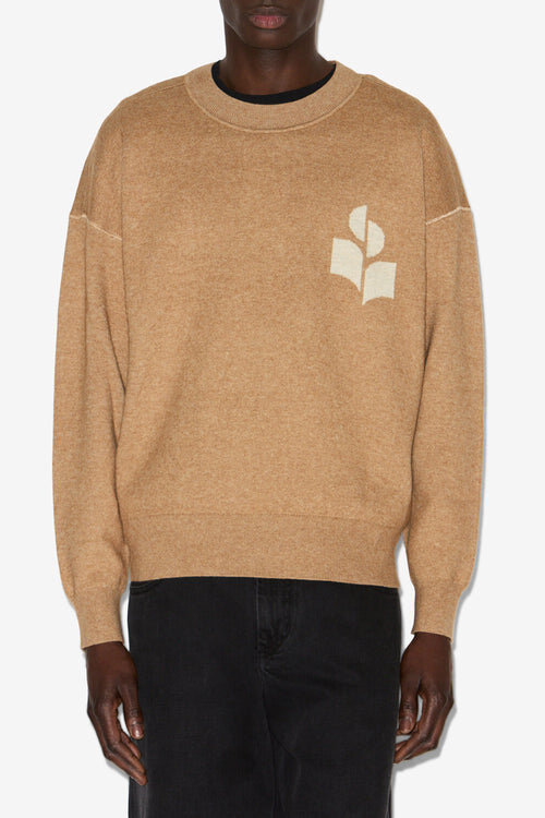 Atley Cotton and Wool Sweater with Logo Atley Cotton and Wool Sweater with Logo