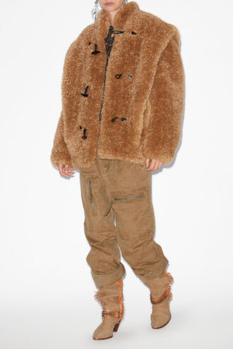 Avalia Curly Fur Style Coat Avalia Curly Fur Style Coat