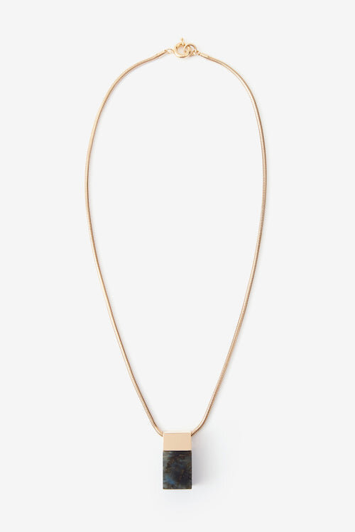 Avery Long Necklace with Stone Pendant Avery Long Necklace with Stone Pendant