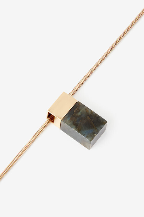 Avery Long Necklace with Stone Pendant Avery Long Necklace with Stone Pendant