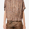 Azalea Floral Silk Jacquard Top Azalea Floral Silk Jacquard Top