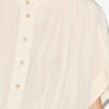 Azalea Gathered Officer Collar Top Azalea Gathered Officer Collar Top