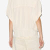 Azalea Gathered Officer Collar Top Azalea Gathered Officer Collar Top