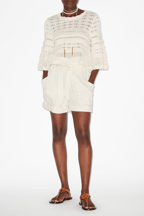 Azelia Loose-Fitting Openwork Knit Sweater Azelia Loose-Fitting Openwork Knit Sweater