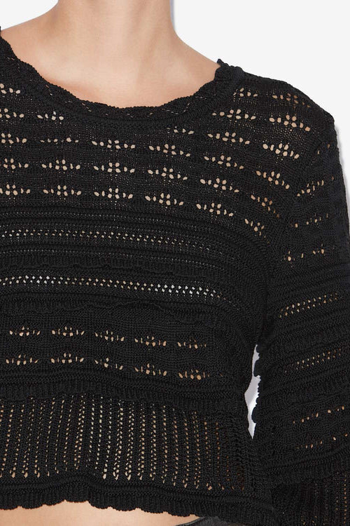 Azelia Loose-Fitting Openwork Knit Sweater Azelia Loose-Fitting Openwork Knit Sweater