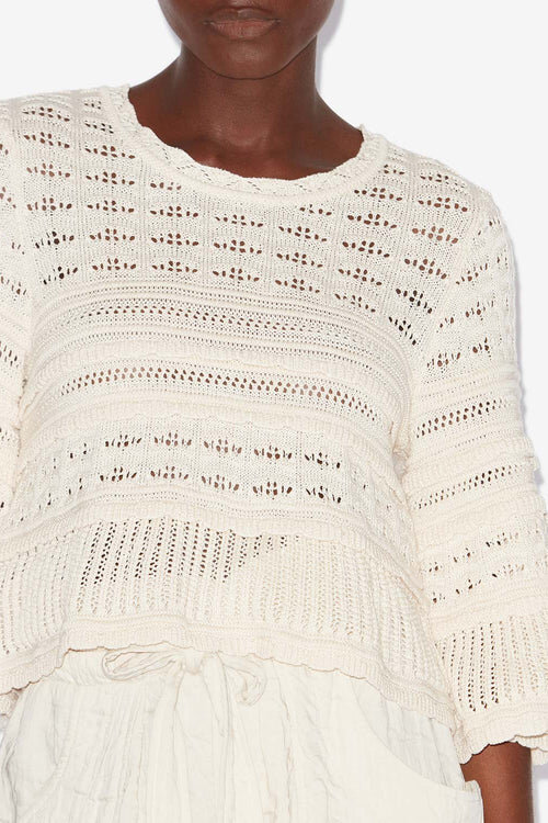 Azelia Loose-Fitting Openwork Knit Sweater Azelia Loose-Fitting Openwork Knit Sweater