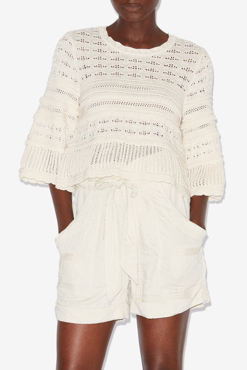 Azelia Loose-Fitting Openwork Knit Sweater Azelia Loose-Fitting Openwork Knit Sweater