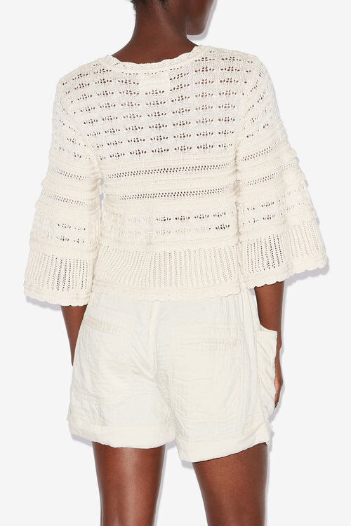 Azelia Loose-Fitting Openwork Knit Sweater Azelia Loose-Fitting Openwork Knit Sweater