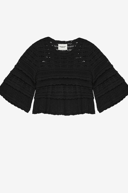 Azelia Loose-Fitting Openwork Knit Sweater Azelia Loose-Fitting Openwork Knit Sweater