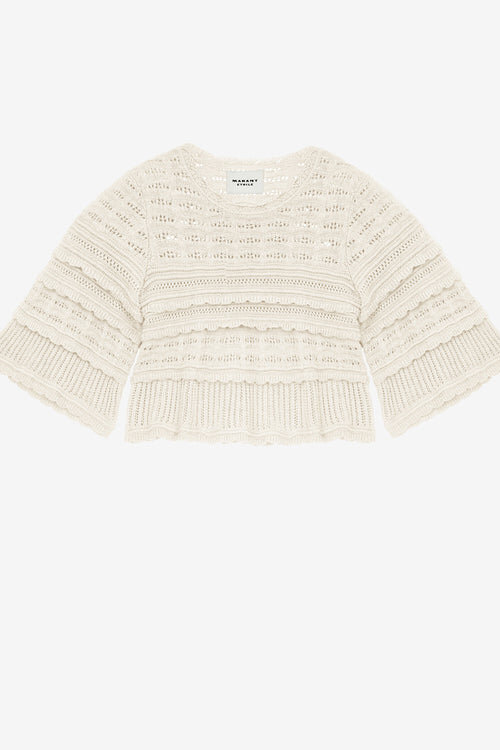 Azelia Loose-Fitting Openwork Knit Sweater Azelia Loose-Fitting Openwork Knit Sweater