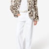 Bahria Mottled Faux Fur Teddy Coat