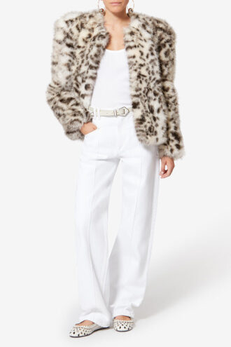 Bahria Mottled Faux Fur Teddy Coat Bahria Mottled Faux Fur Teddy Coat