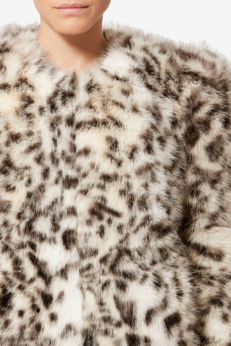 Bahria Mottled Faux Fur Teddy Coat Bahria Mottled Faux Fur Teddy Coat