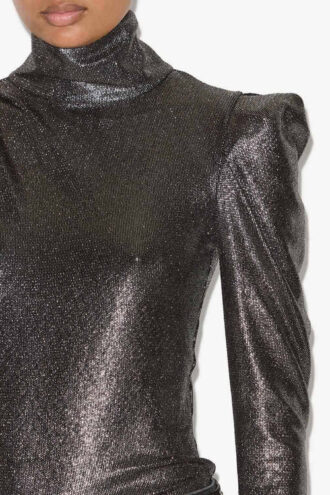 Baiola Metallic Long Sleeve Top