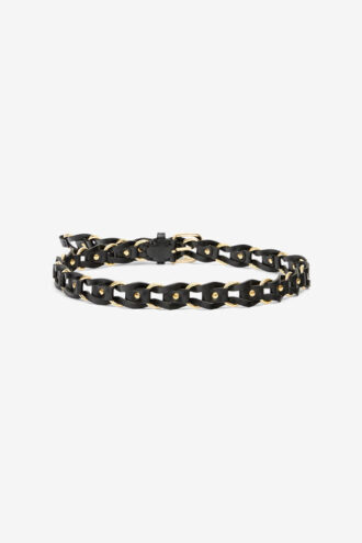 Bali Interwoven Leather and Metal Belt