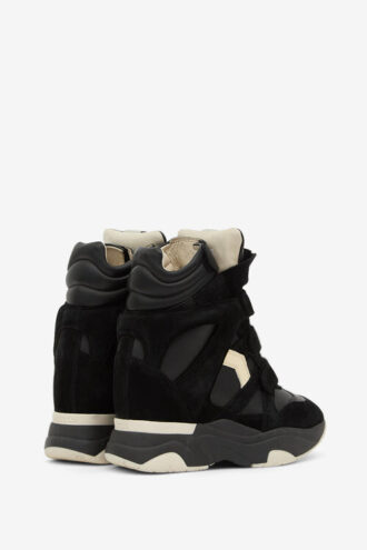 Balskee High-Top Leather Wedge Sneakers