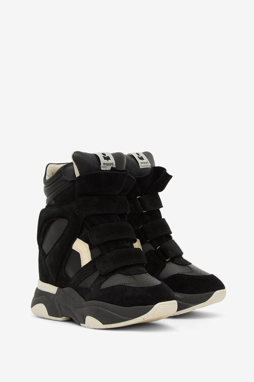 Balskee High-Top Leather Wedge Sneakers Balskee High-Top Leather Wedge Sneakers