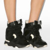 Balskee High-Top Leather Wedge Sneakers Balskee High-Top Leather Wedge Sneakers