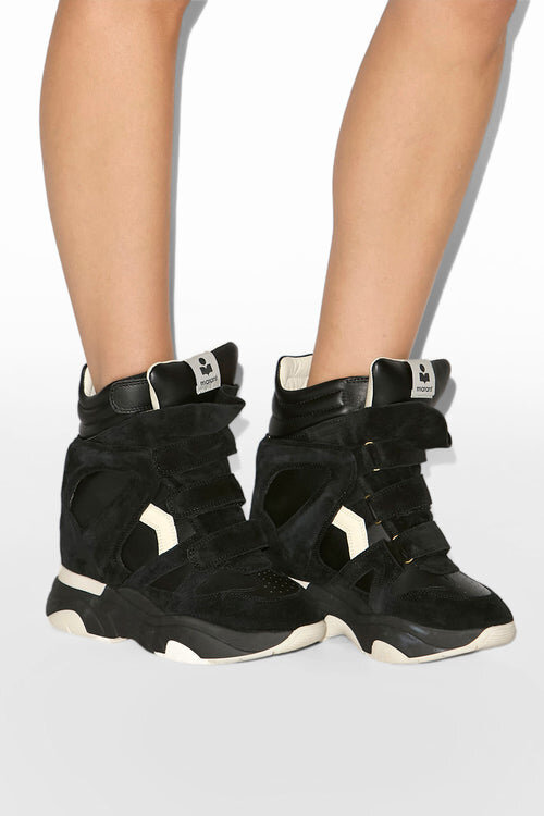Balskee High-Top Leather Wedge Sneakers Balskee High-Top Leather Wedge Sneakers