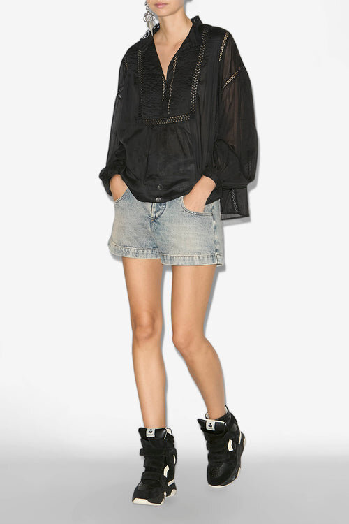 Balskee High-Top Leather Wedge Sneakers Balskee High-Top Leather Wedge Sneakers
