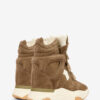 Balskee High-Top Wedge Suede Calfskin Leather Sneakers