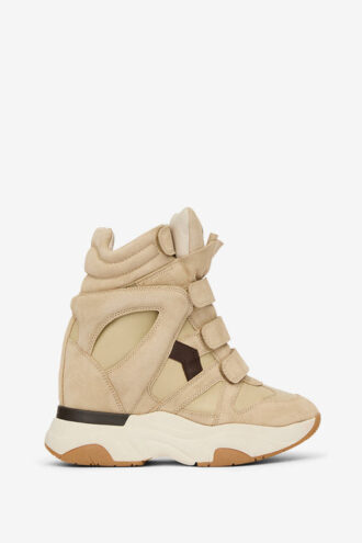 Balskee High-Top Wedge Suede Leather Sneakers