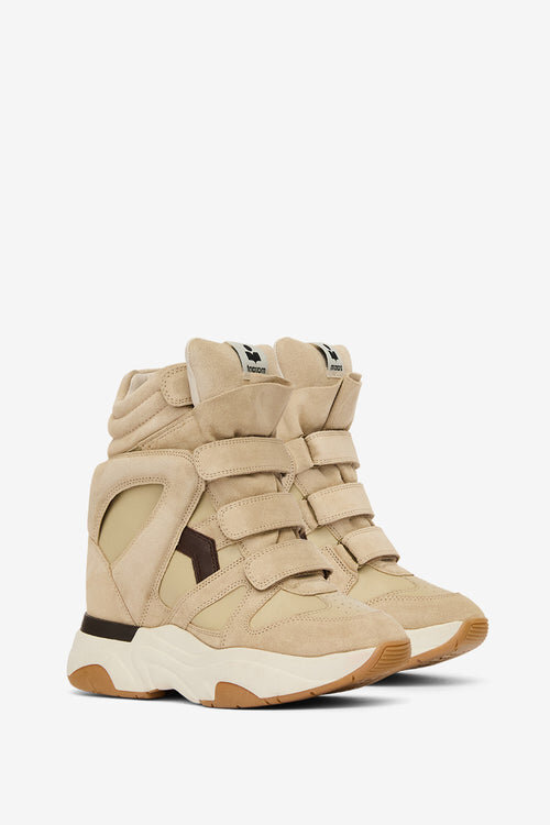 Balskee High-Top Wedge Suede Leather Sneakers Balskee High-Top Wedge Suede Leather Sneakers