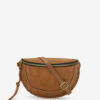 Banana Bag Skano in Cognac Suede Calf Leather Banana Bag Skano in Cognac Suede Calf Leather