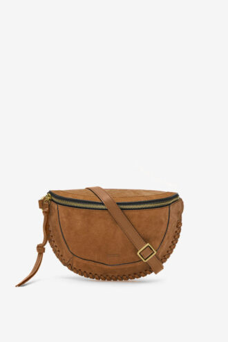 Banana Bag Skano in Cognac Suede Calf Leather