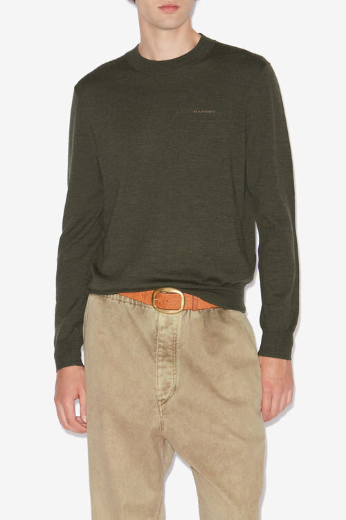 Basile Merinos Wool Sweater with Logo Basile Merinos Wool Sweater with Logo