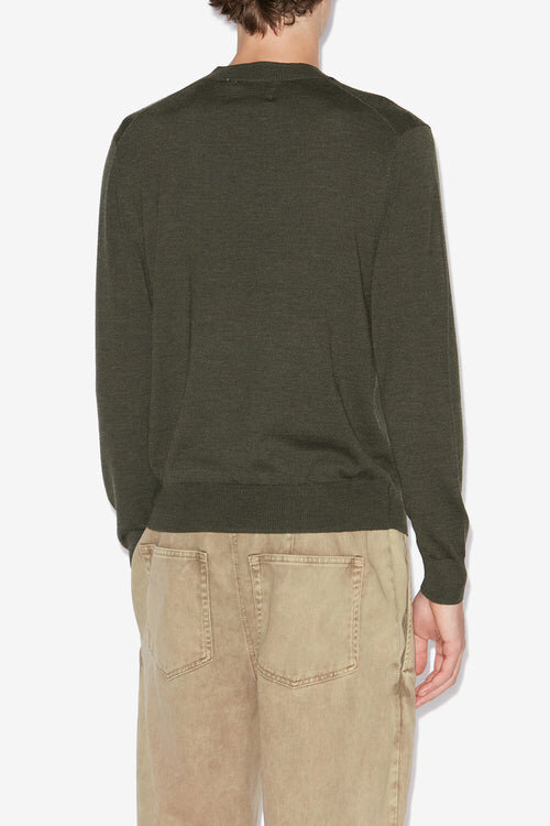 Basile Merinos Wool Sweater with Logo Basile Merinos Wool Sweater with Logo