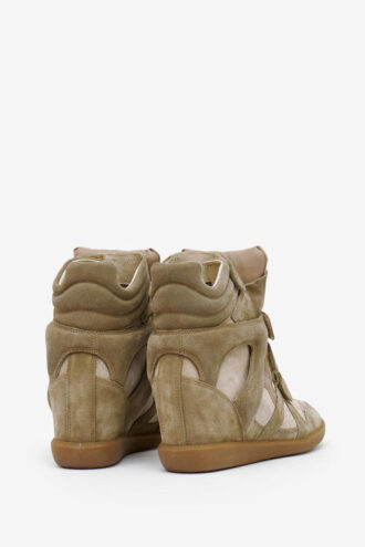 Bekett Leather Wedge Sneakers