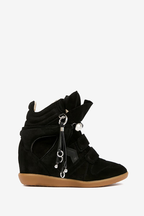 Bekett Studded Leather Wedge Sneakers Bekett Studded Leather Wedge Sneakers