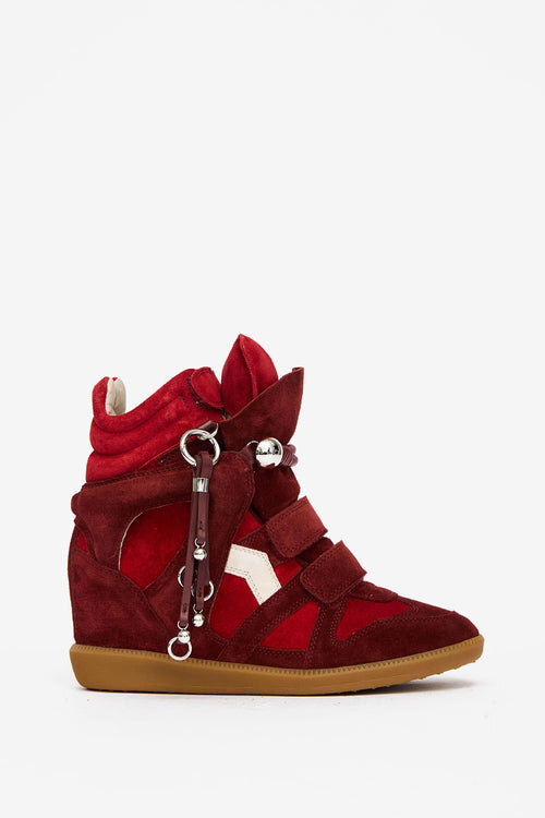 Bekett Suede Leather Wedge Sneakers Bekett Suede Leather Wedge Sneakers