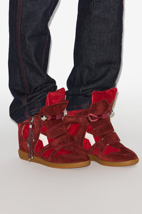Bekett Suede Leather Wedge Sneakers Bekett Suede Leather Wedge Sneakers