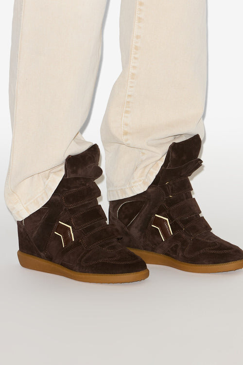 Bekett Suede Leather Wedge Sneakers Bekett Suede Leather Wedge Sneakers