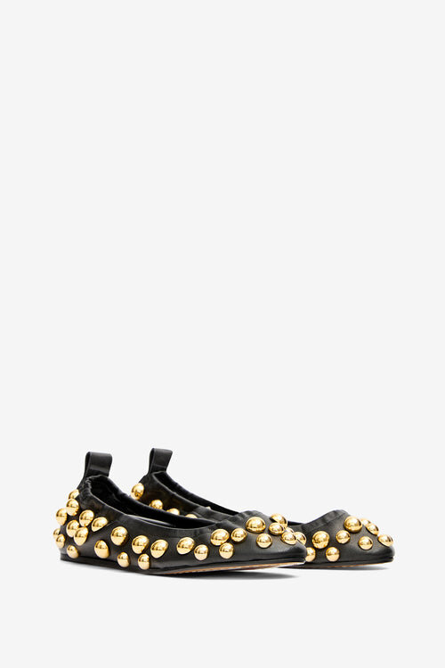 Belna Studded Leather Ballet Flats Belna Studded Leather Ballet Flats