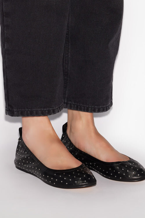 Belna Studded Leather Ballet Flats Belna Studded Leather Ballet Flats