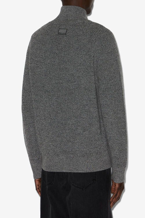 Benett Zip-Up Ribbed Wool Cardigan Benett Zip-Up Ribbed Wool Cardigan