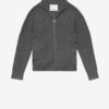 Benett Zip-Up Ribbed Wool Cardigan Benett Zip-Up Ribbed Wool Cardigan
